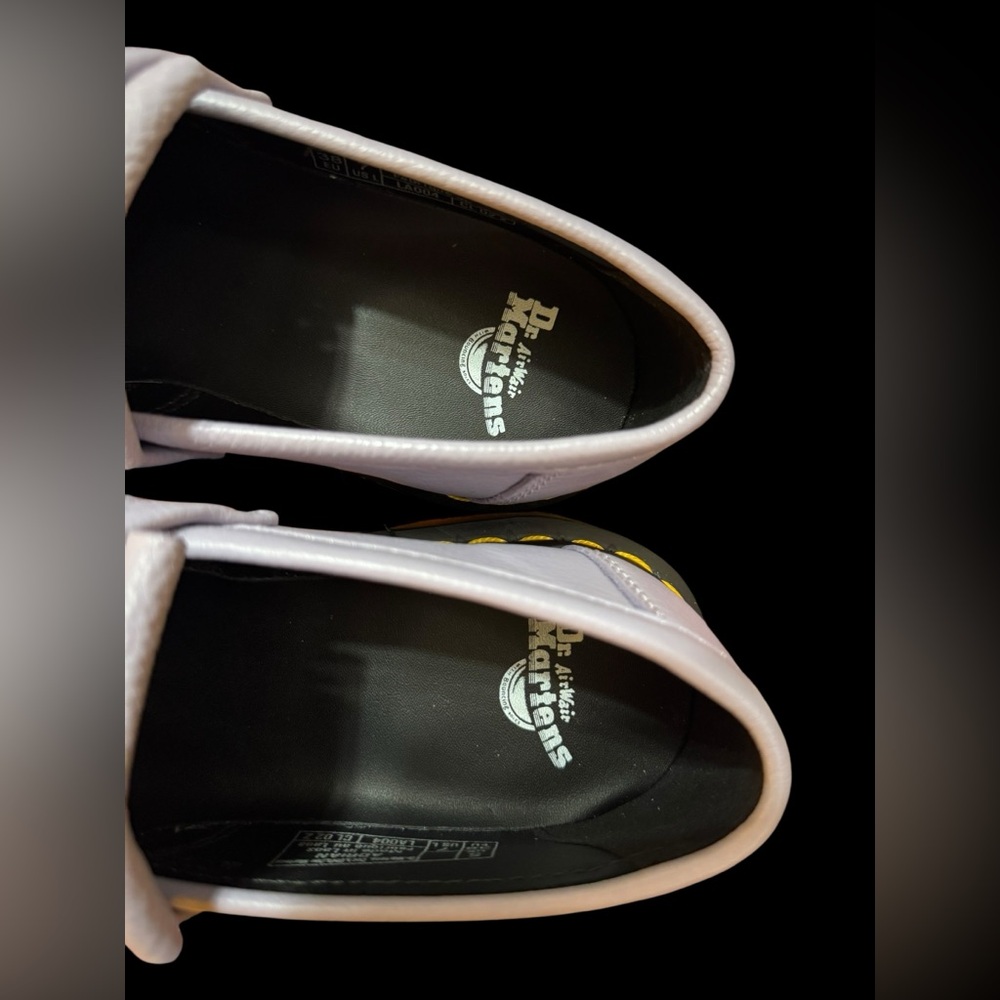 Dr. Martens Adrian Tassel Loafers Lavender Purple Periwinkle Size 7 New - Picture 5 of 8